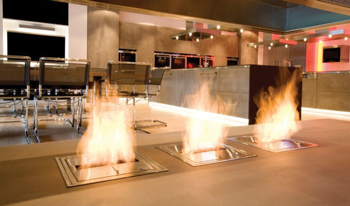 Ecosmart Fire BK5 Ethanol Burner - Stainless Steel Finish - ESF.1.B.BK5